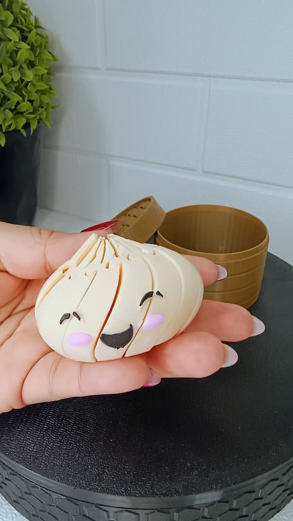 Dumpling Retorcido con Contenedor