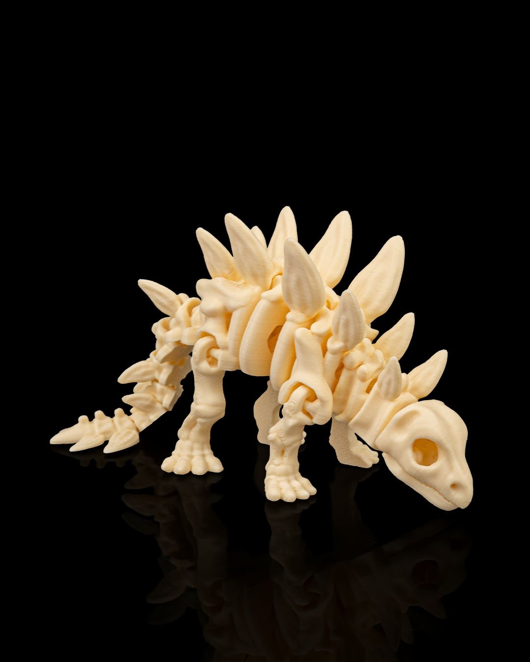 Esqueleto de Dinosaurio Estegosaurio Articulado Flex - Figura Coleccionable