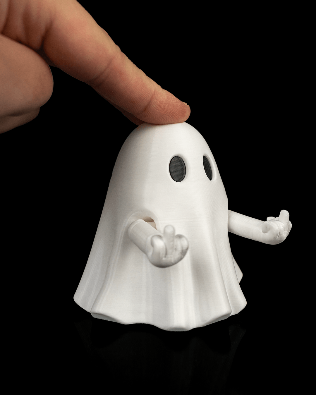 Figura Fantasma Interactivo "Con Actitud" - Juguete Articulado de Escritorio
